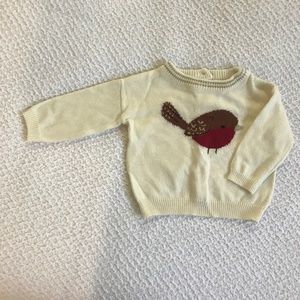Infant Girls Bird Sweater